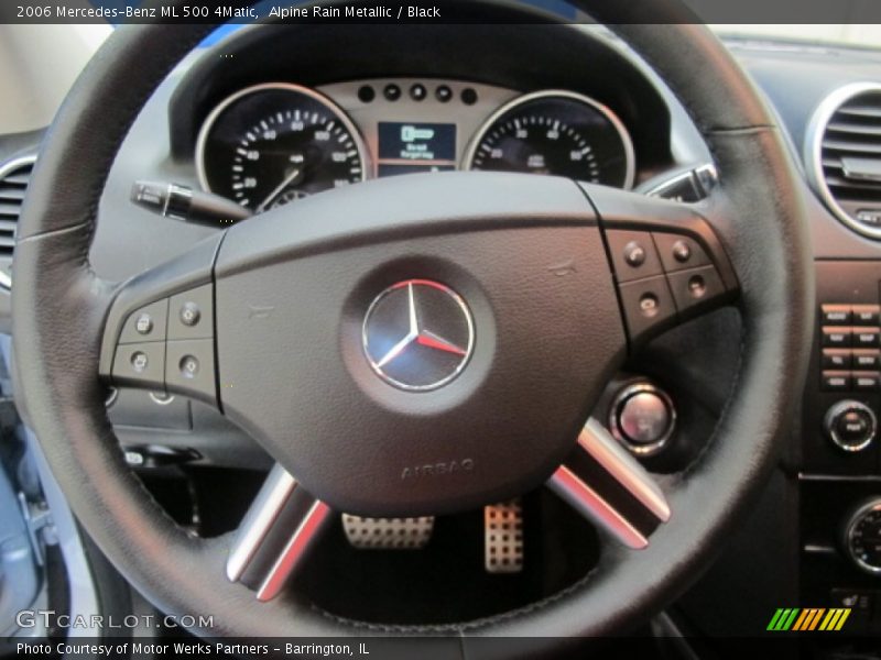Alpine Rain Metallic / Black 2006 Mercedes-Benz ML 500 4Matic