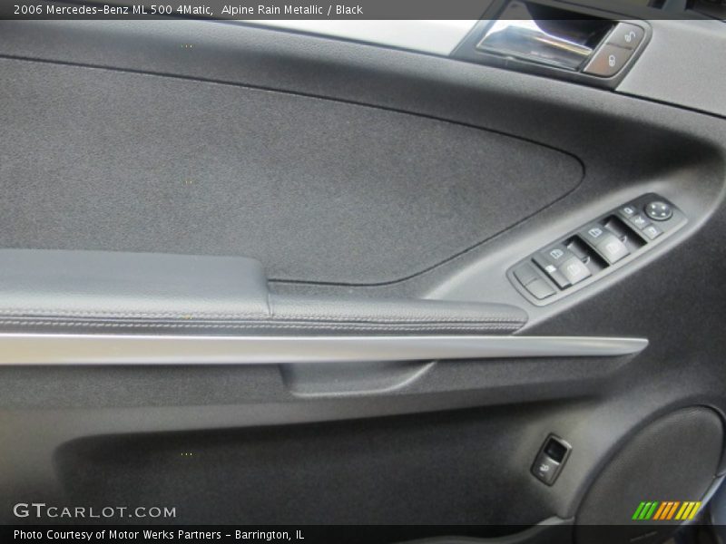 Alpine Rain Metallic / Black 2006 Mercedes-Benz ML 500 4Matic