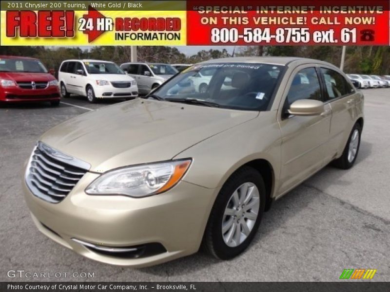 White Gold / Black 2011 Chrysler 200 Touring