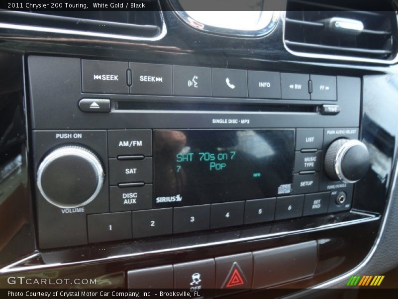 White Gold / Black 2011 Chrysler 200 Touring