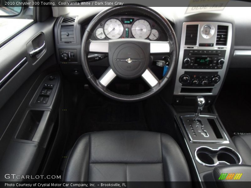 Cool Vanilla White / Dark Slate Gray 2010 Chrysler 300 Touring