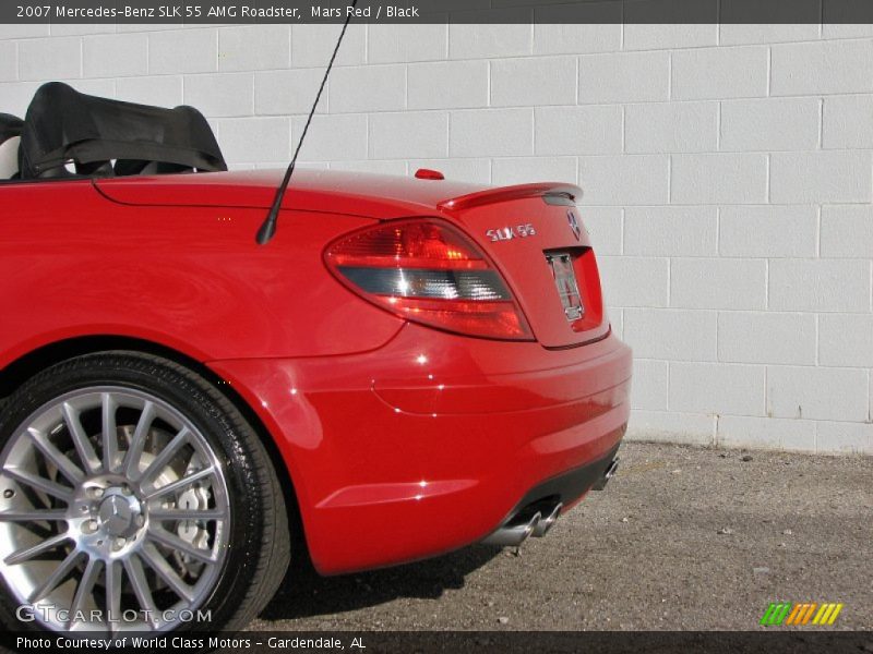 Mars Red / Black 2007 Mercedes-Benz SLK 55 AMG Roadster