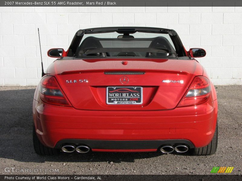 Mars Red / Black 2007 Mercedes-Benz SLK 55 AMG Roadster