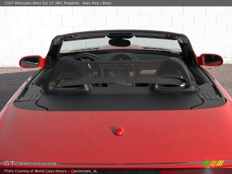 Mars Red / Black 2007 Mercedes-Benz SLK 55 AMG Roadster