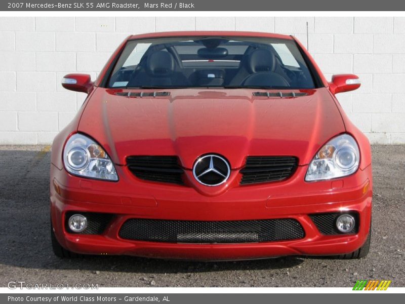 Mars Red / Black 2007 Mercedes-Benz SLK 55 AMG Roadster