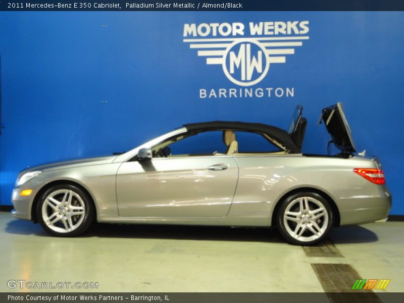 Palladium Silver Metallic / Almond/Black 2011 Mercedes-Benz E 350 Cabriolet