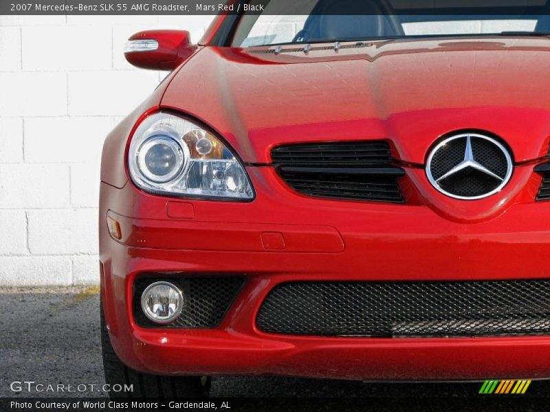 Mars Red / Black 2007 Mercedes-Benz SLK 55 AMG Roadster