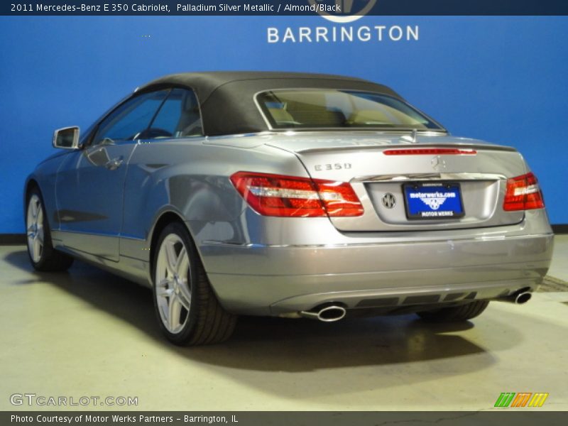 Palladium Silver Metallic / Almond/Black 2011 Mercedes-Benz E 350 Cabriolet