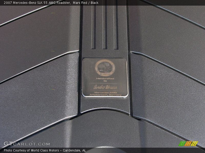 Mars Red / Black 2007 Mercedes-Benz SLK 55 AMG Roadster