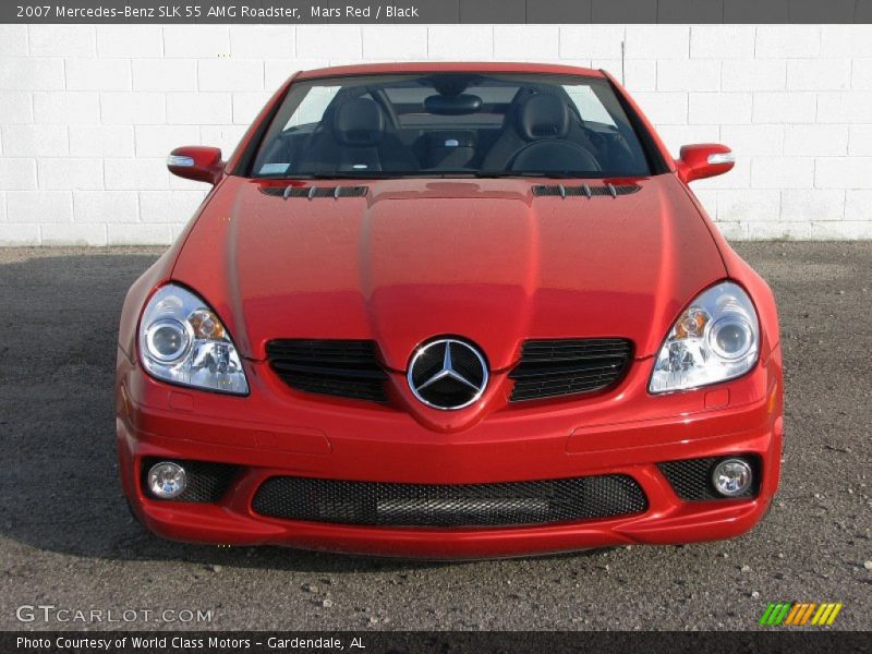 Mars Red / Black 2007 Mercedes-Benz SLK 55 AMG Roadster