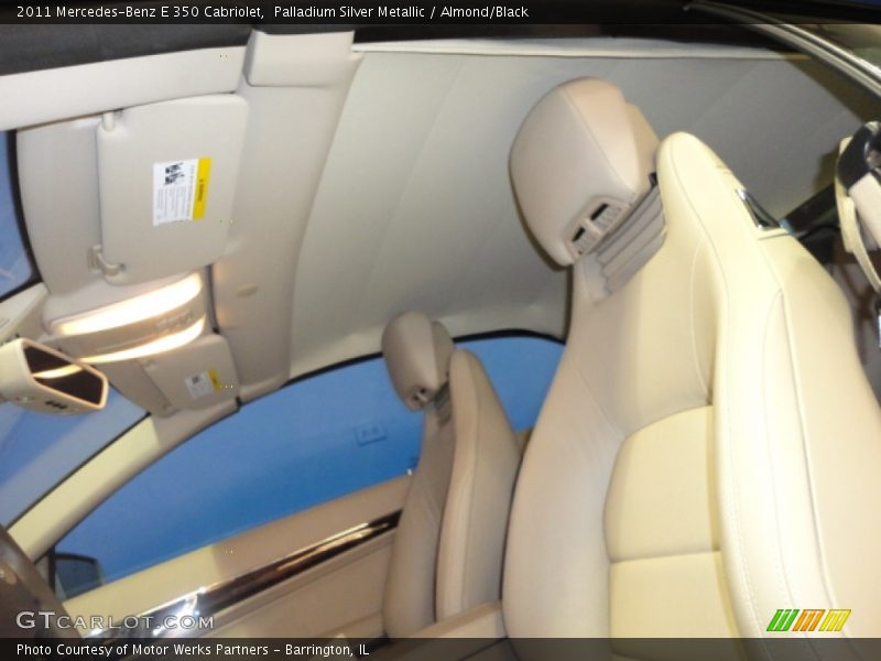 Palladium Silver Metallic / Almond/Black 2011 Mercedes-Benz E 350 Cabriolet
