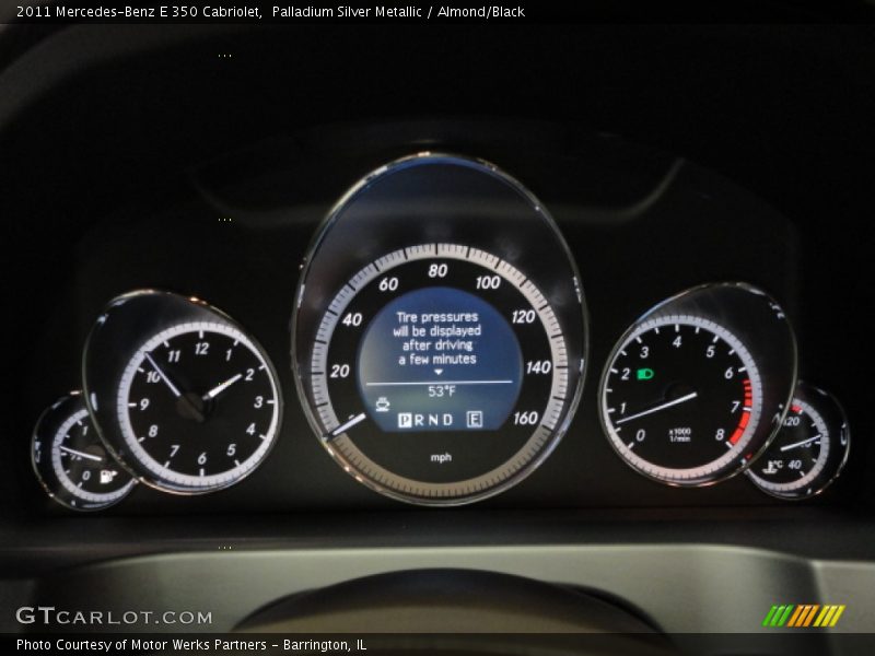 Palladium Silver Metallic / Almond/Black 2011 Mercedes-Benz E 350 Cabriolet