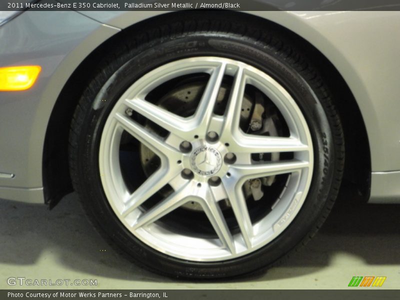 Palladium Silver Metallic / Almond/Black 2011 Mercedes-Benz E 350 Cabriolet