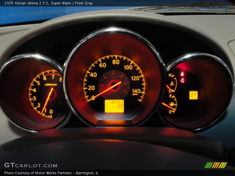 Super Black / Frost Gray 2005 Nissan Altima 2.5 S