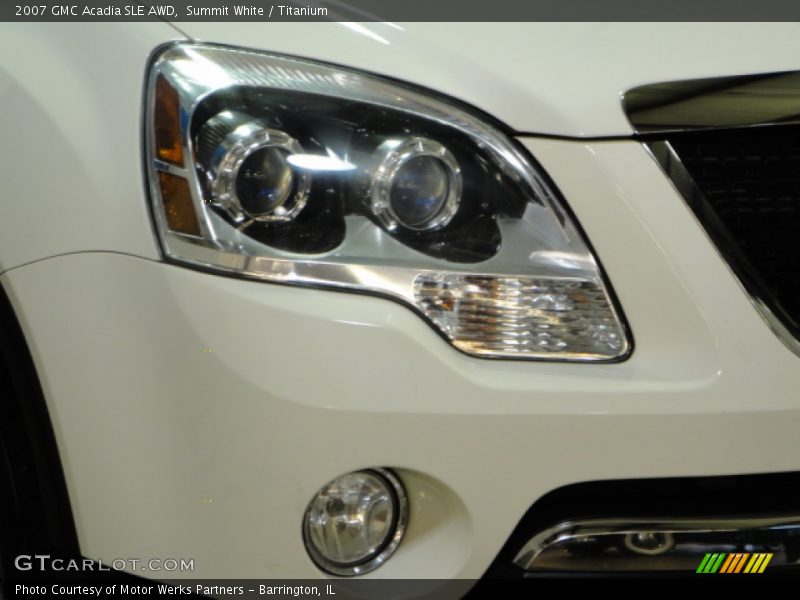 Summit White / Titanium 2007 GMC Acadia SLE AWD