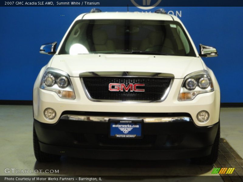 Summit White / Titanium 2007 GMC Acadia SLE AWD
