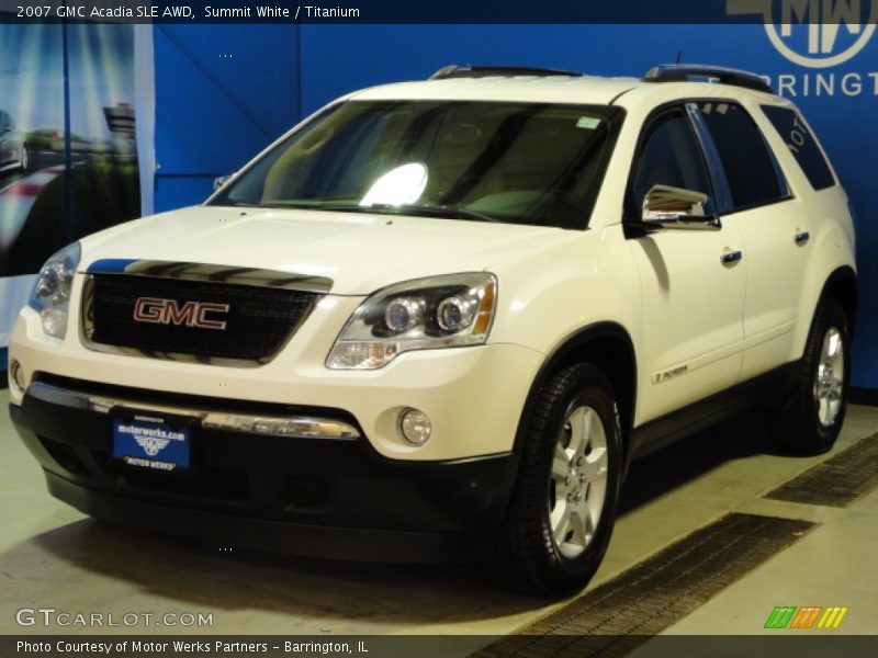 Summit White / Titanium 2007 GMC Acadia SLE AWD