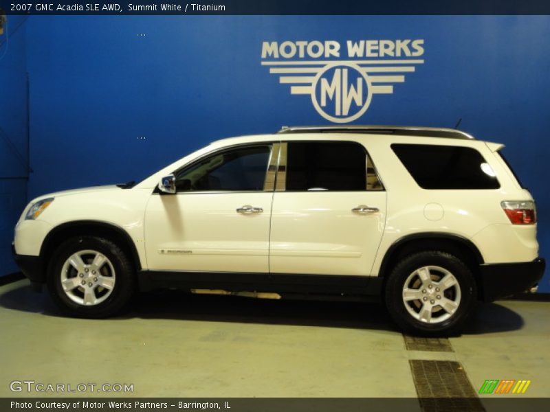 Summit White / Titanium 2007 GMC Acadia SLE AWD