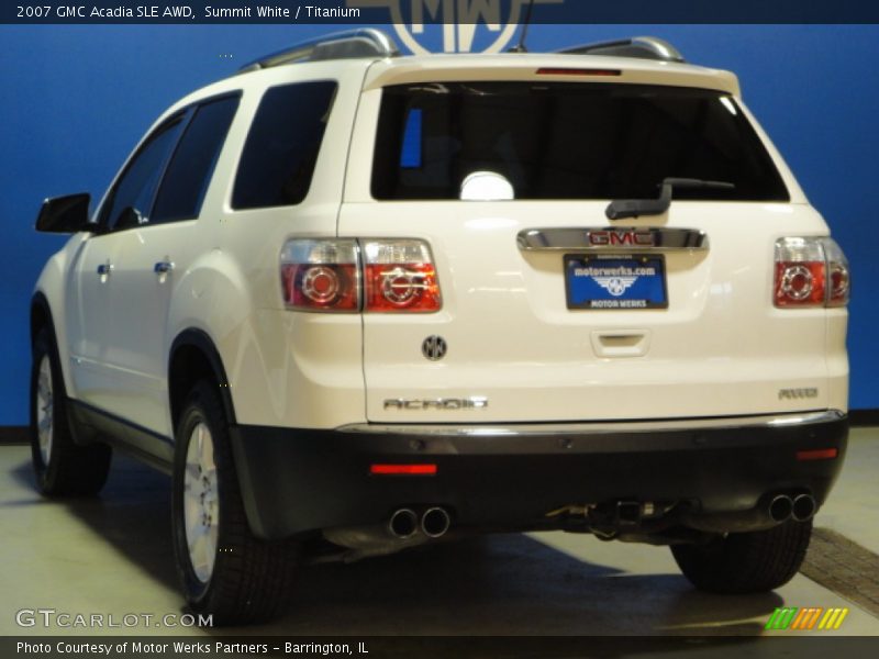 Summit White / Titanium 2007 GMC Acadia SLE AWD