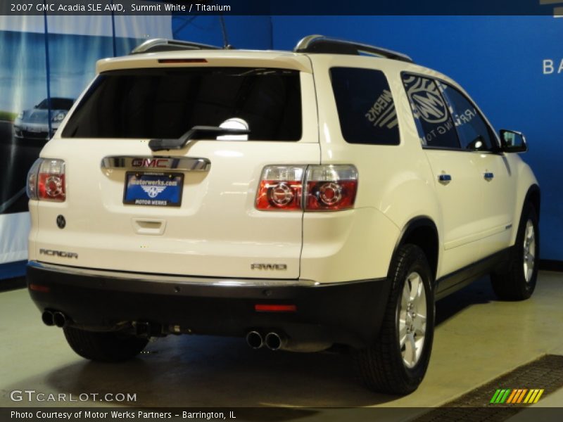Summit White / Titanium 2007 GMC Acadia SLE AWD