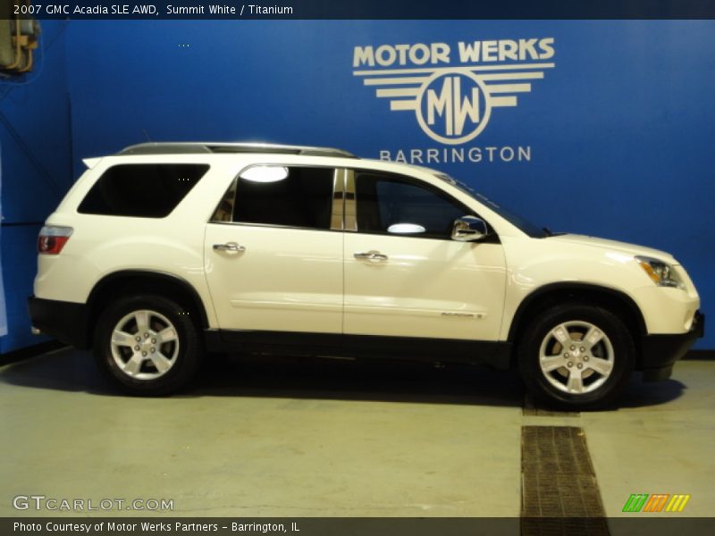 Summit White / Titanium 2007 GMC Acadia SLE AWD
