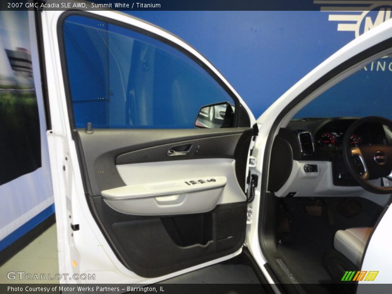 Summit White / Titanium 2007 GMC Acadia SLE AWD