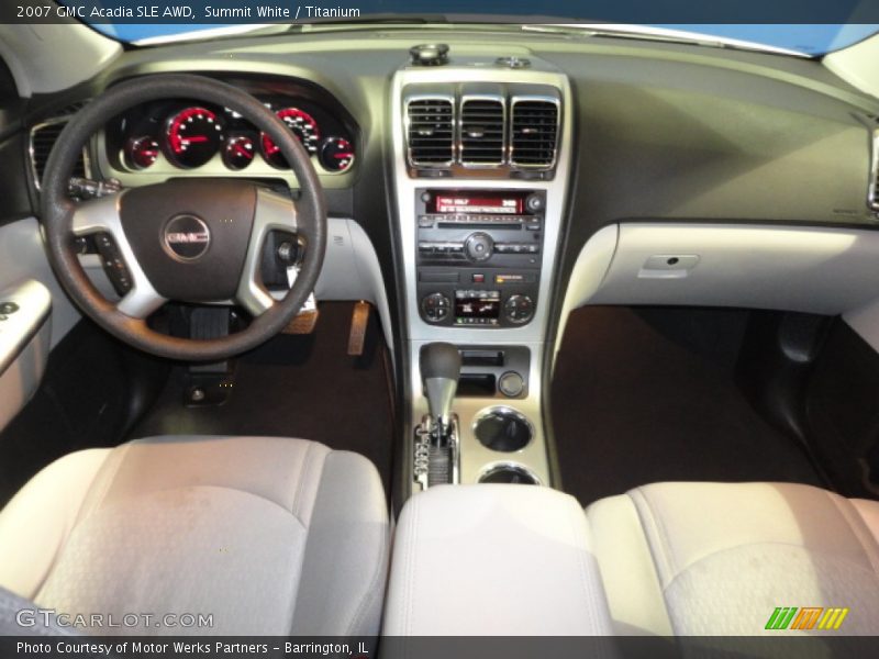Summit White / Titanium 2007 GMC Acadia SLE AWD