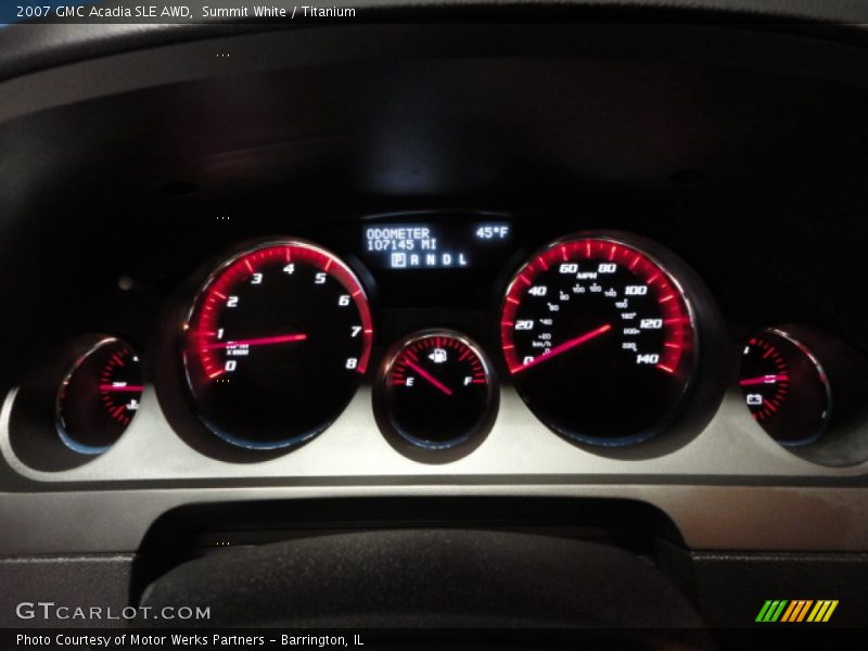 Summit White / Titanium 2007 GMC Acadia SLE AWD