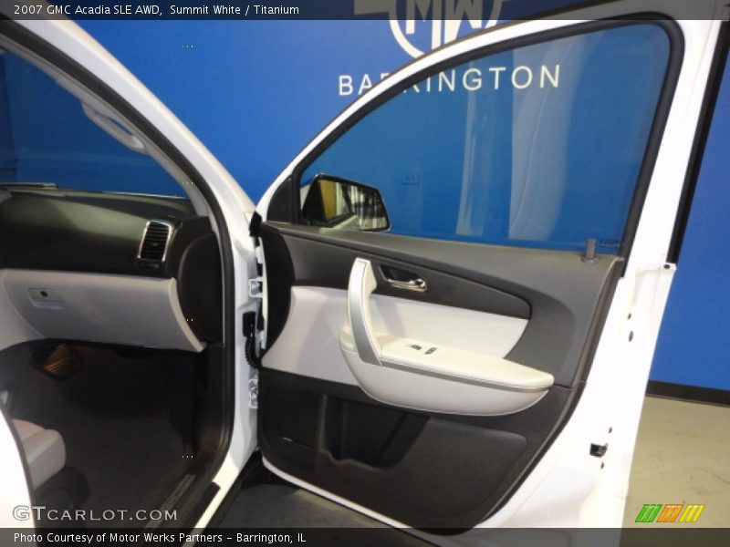Summit White / Titanium 2007 GMC Acadia SLE AWD