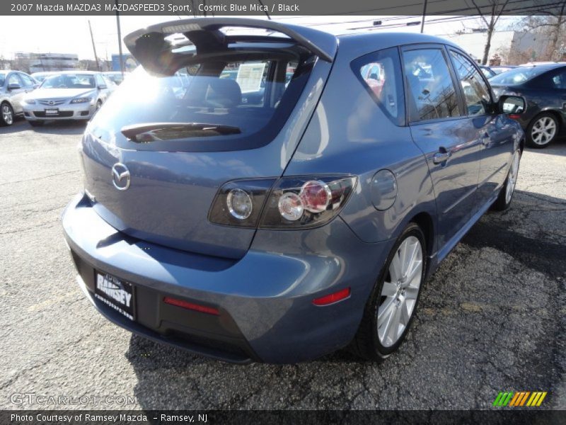 Cosmic Blue Mica / Black 2007 Mazda MAZDA3 MAZDASPEED3 Sport