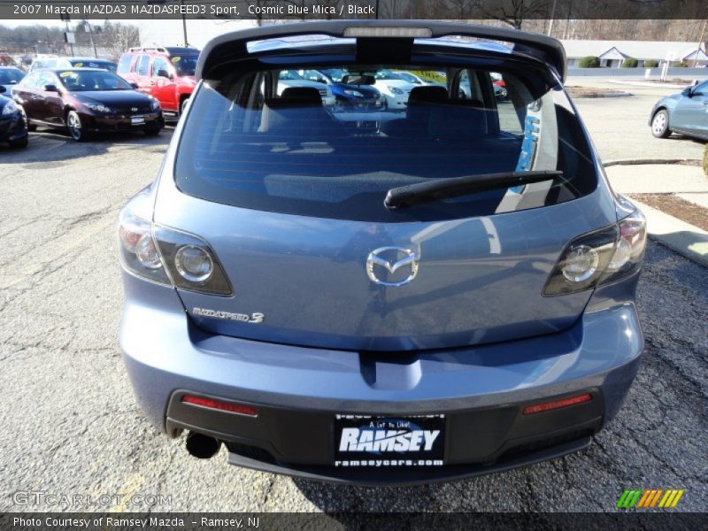 Cosmic Blue Mica / Black 2007 Mazda MAZDA3 MAZDASPEED3 Sport