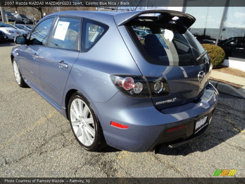 Cosmic Blue Mica / Black 2007 Mazda MAZDA3 MAZDASPEED3 Sport