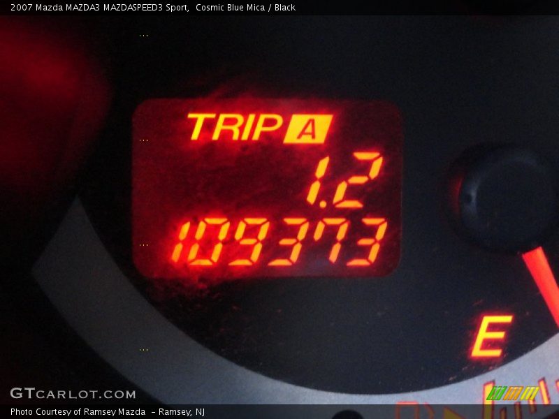 Cosmic Blue Mica / Black 2007 Mazda MAZDA3 MAZDASPEED3 Sport