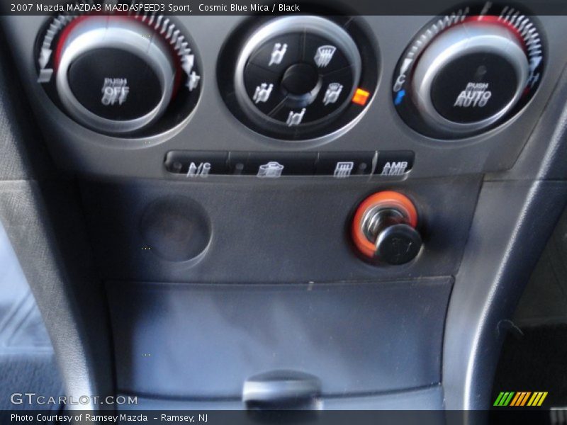 Cosmic Blue Mica / Black 2007 Mazda MAZDA3 MAZDASPEED3 Sport