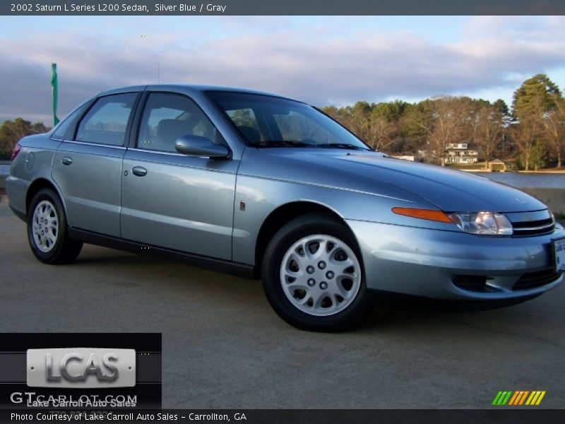 Silver Blue / Gray 2002 Saturn L Series L200 Sedan