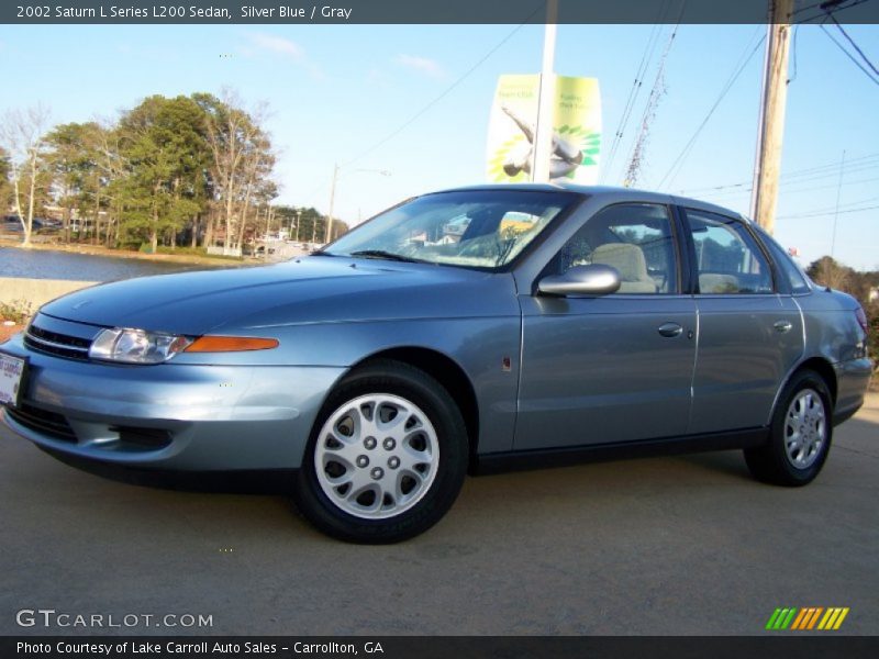 Silver Blue / Gray 2002 Saturn L Series L200 Sedan