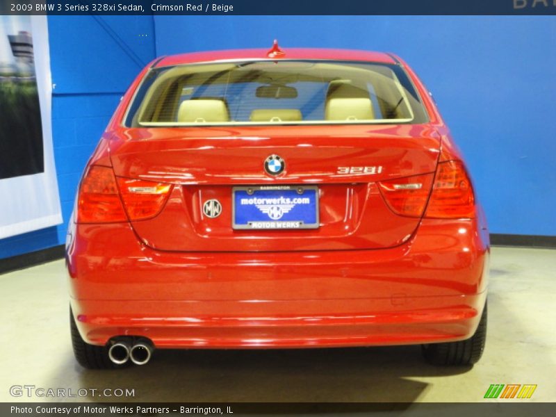 Crimson Red / Beige 2009 BMW 3 Series 328xi Sedan