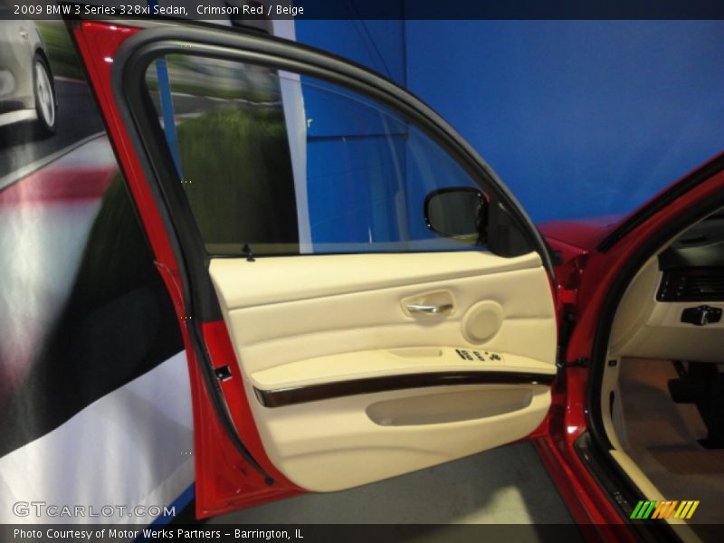 Crimson Red / Beige 2009 BMW 3 Series 328xi Sedan
