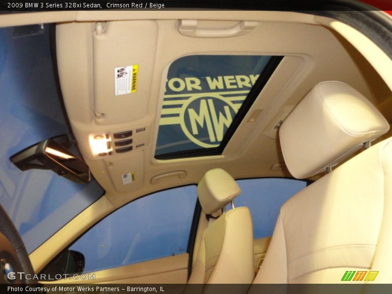 Crimson Red / Beige 2009 BMW 3 Series 328xi Sedan