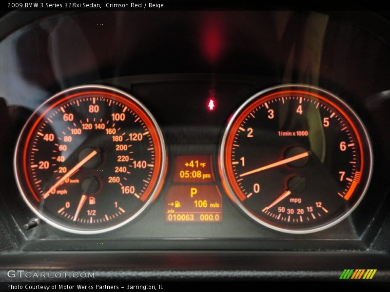 Crimson Red / Beige 2009 BMW 3 Series 328xi Sedan