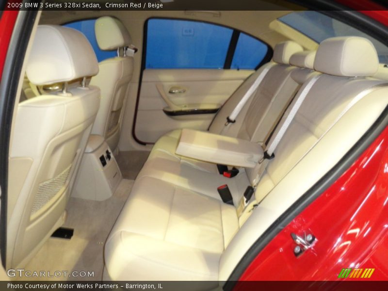 Crimson Red / Beige 2009 BMW 3 Series 328xi Sedan