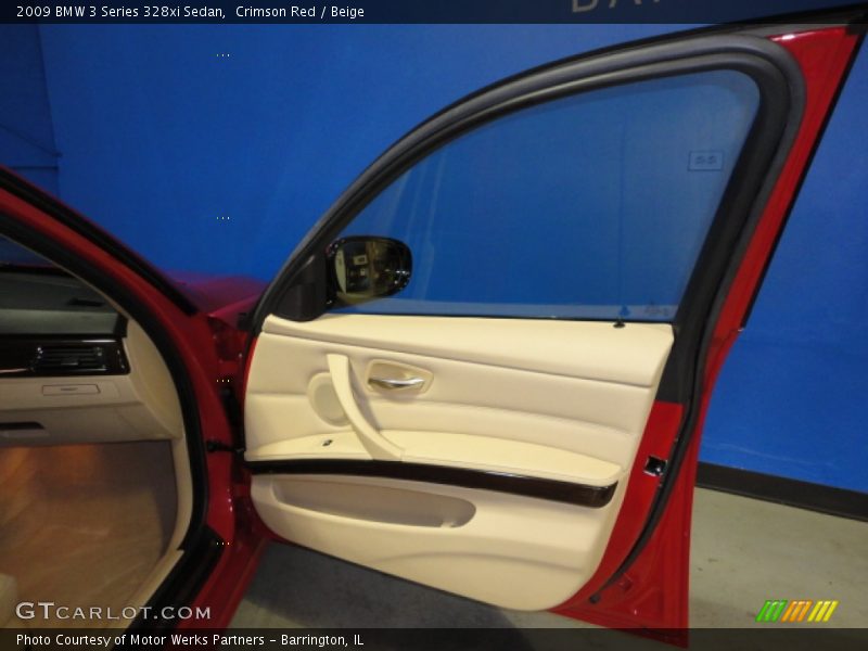 Crimson Red / Beige 2009 BMW 3 Series 328xi Sedan