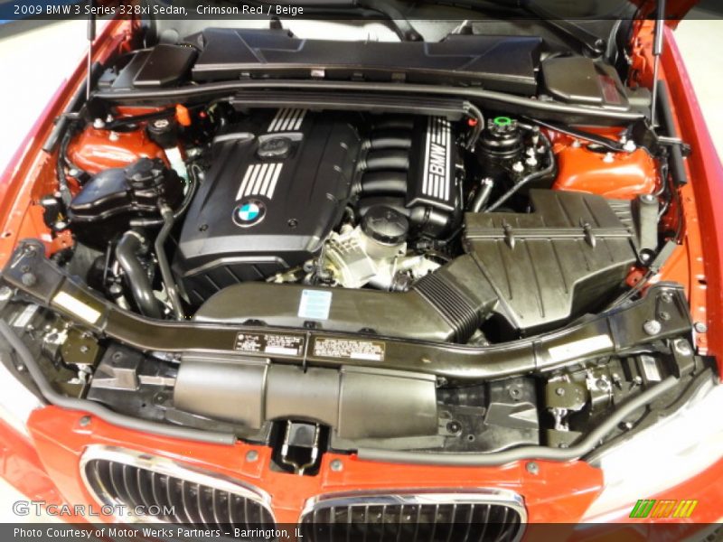 Crimson Red / Beige 2009 BMW 3 Series 328xi Sedan