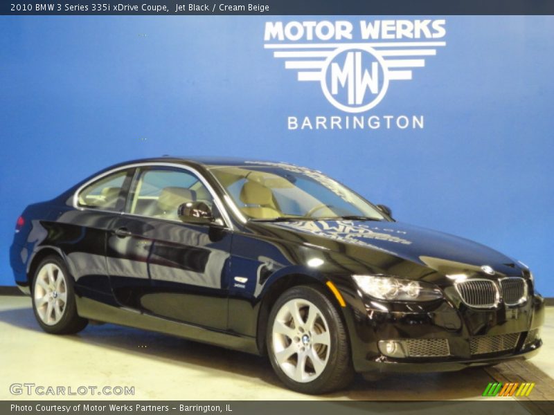 Jet Black / Cream Beige 2010 BMW 3 Series 335i xDrive Coupe