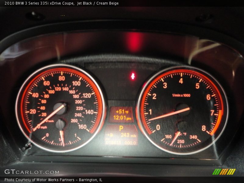  2010 3 Series 335i xDrive Coupe 335i xDrive Coupe Gauges