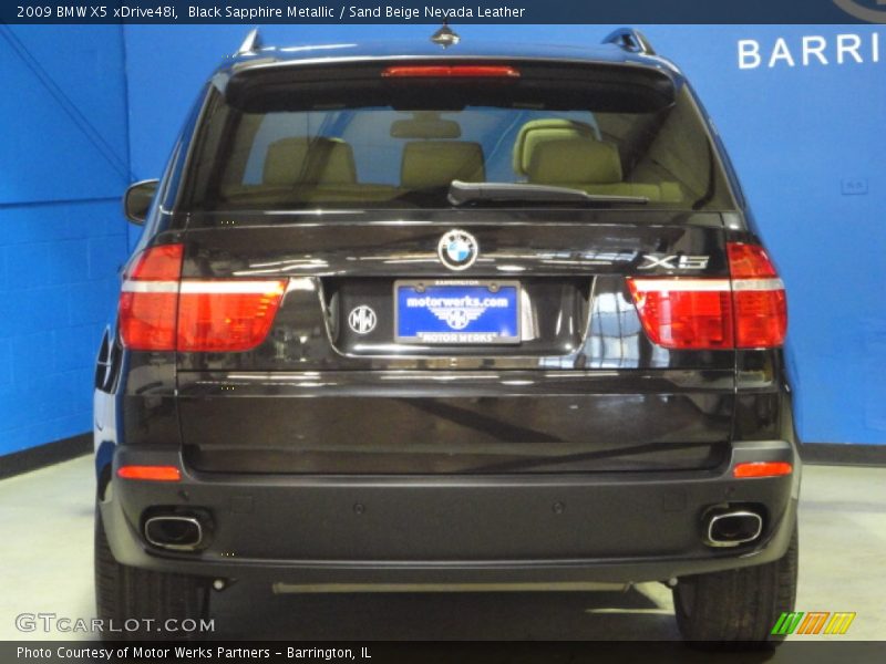 Black Sapphire Metallic / Sand Beige Nevada Leather 2009 BMW X5 xDrive48i