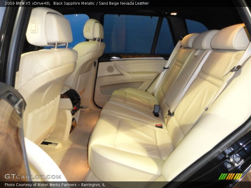 Black Sapphire Metallic / Sand Beige Nevada Leather 2009 BMW X5 xDrive48i