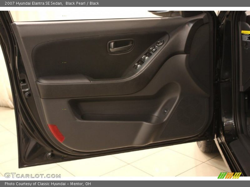 Black Pearl / Black 2007 Hyundai Elantra SE Sedan