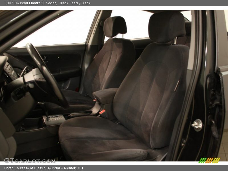 Black Pearl / Black 2007 Hyundai Elantra SE Sedan