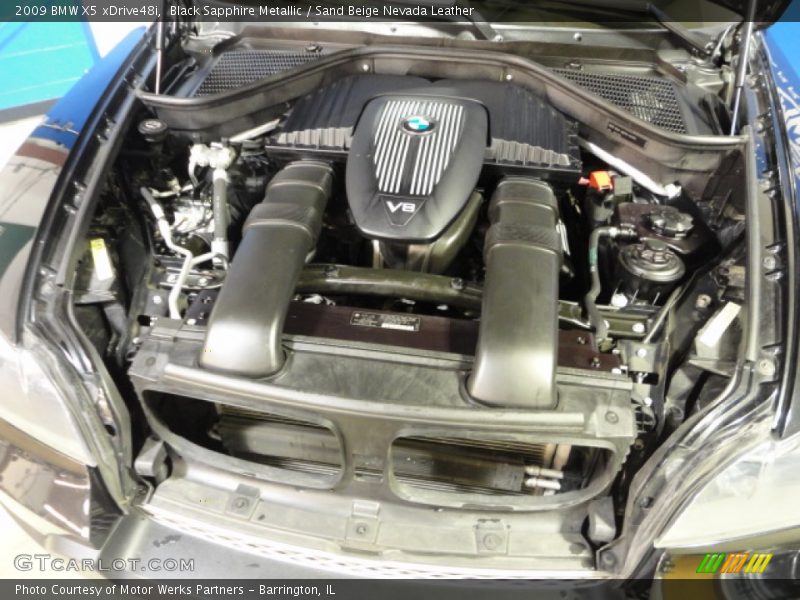 Black Sapphire Metallic / Sand Beige Nevada Leather 2009 BMW X5 xDrive48i